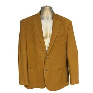 Joseph Abboud Tan Cotton Blazer Size XL